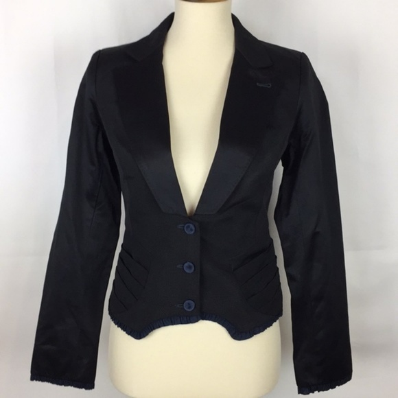 Zac Posen Target black structured skirt suit S - Picture 3 of 8